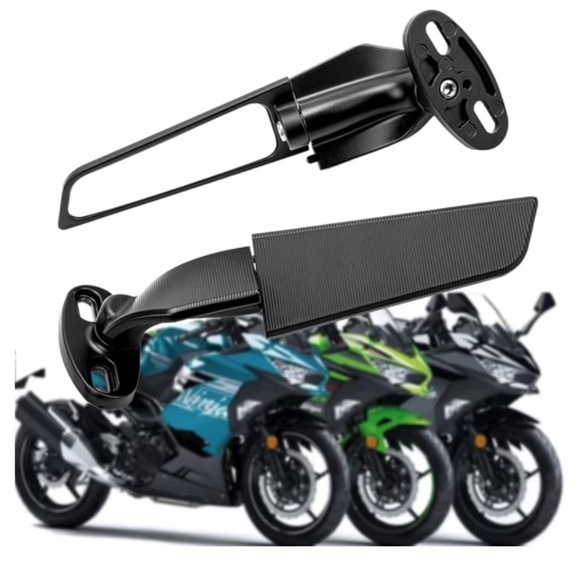 Modified Motorcycle Rearview Mirror,1 Pair Adjustable Rotating Side Mirrors - Picture 1 of 14